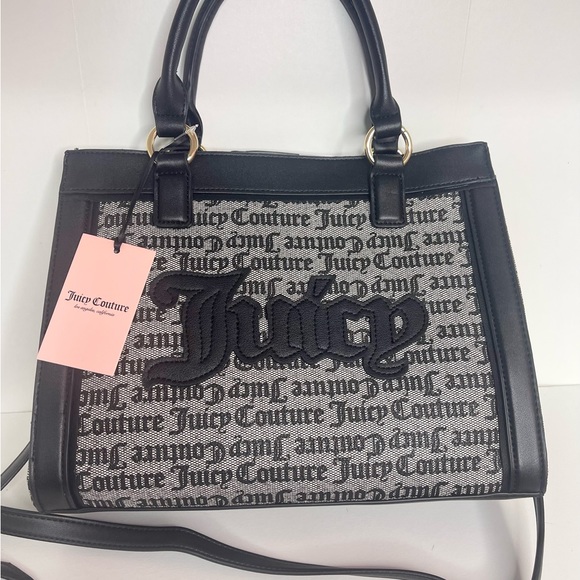 JUICY COUTURE BAG  Paparazzi bag black tote - Picture 2 of 4